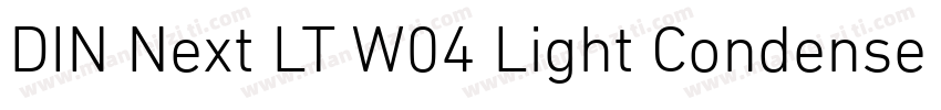 DIN Next LT W04 Light Condensed字体转换